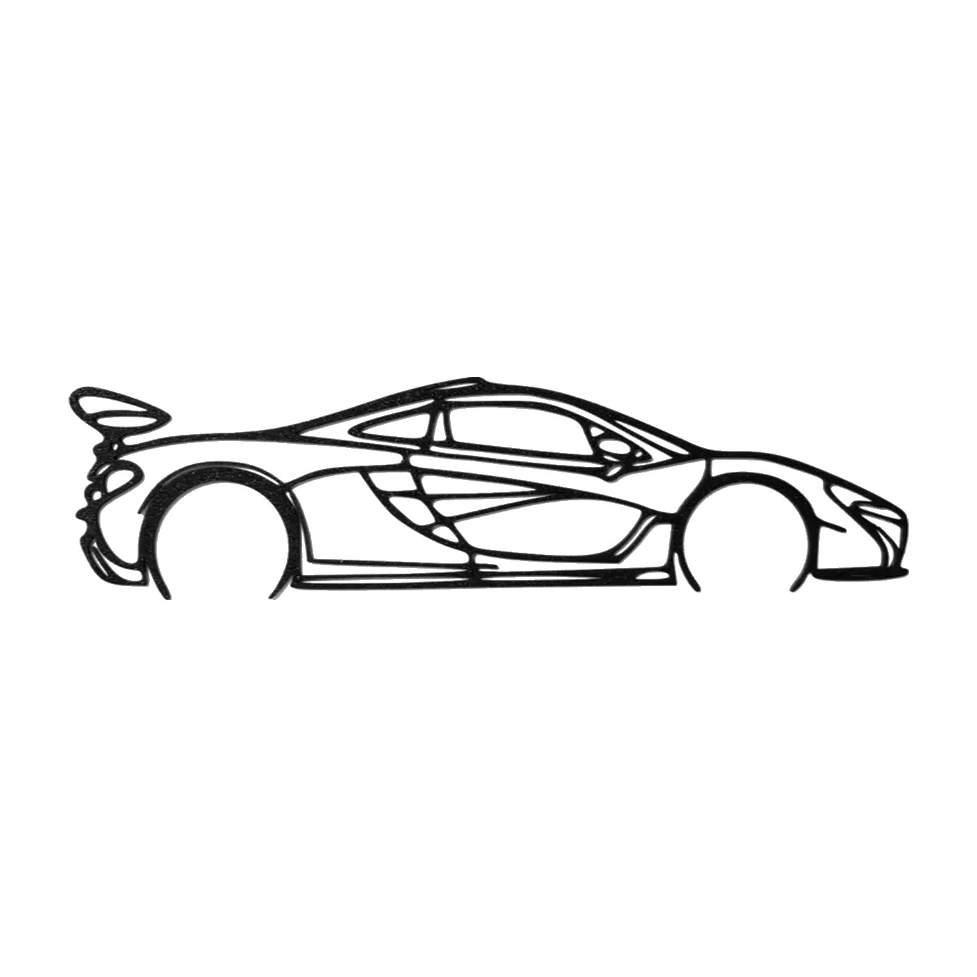 McLaren P1 Wall Art 3D printed car silhouette wall art